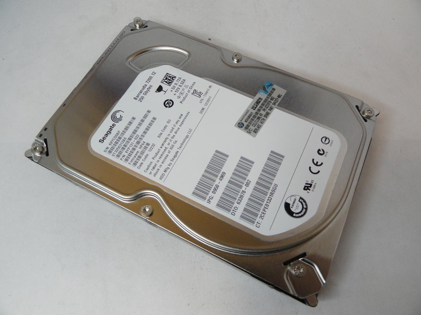 PR22896_9YP131-022_Seagate HP 250Gb SATA 7200rpm 3.5in HDD - Image3