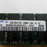 PR22926_M393T5750CZ3-CCC_IBM Samsung 2GB PC2-3200 DDR2-400MHz 240-Pin DIMM - Image3