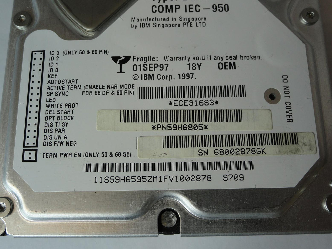 PR23021_59H6805_IBM 18GB SCSI 80 Pin 7200rpm 3.5in HDD - Image3