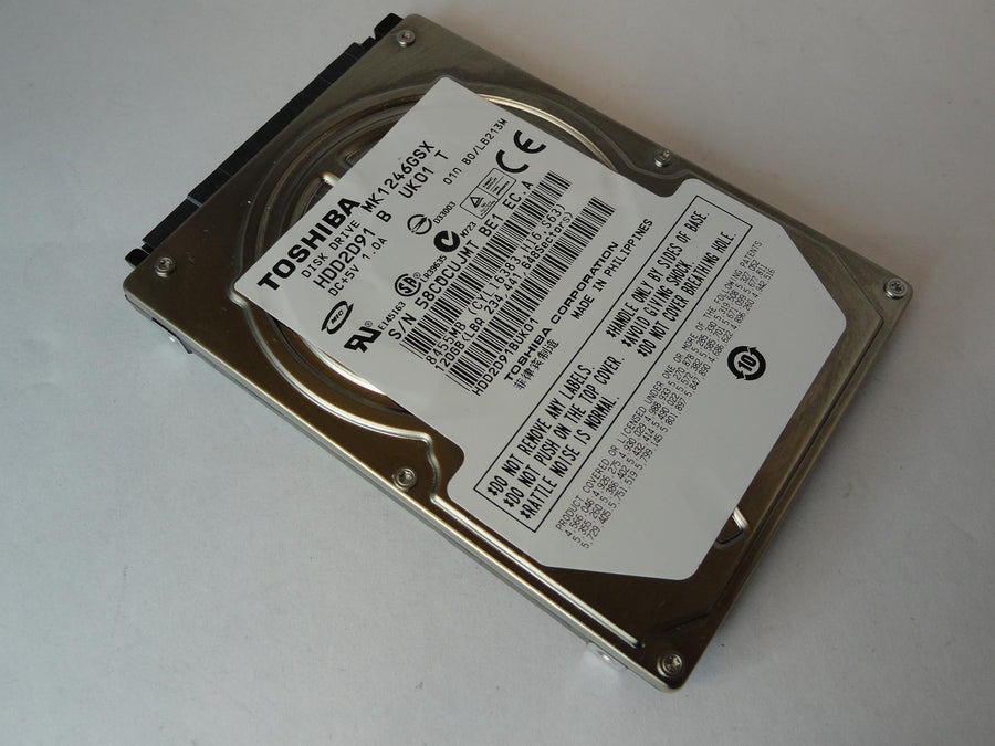 HDD2D91 - Toshiba 120GB SATA 5400rpm 2.5in HDD - Refurbished