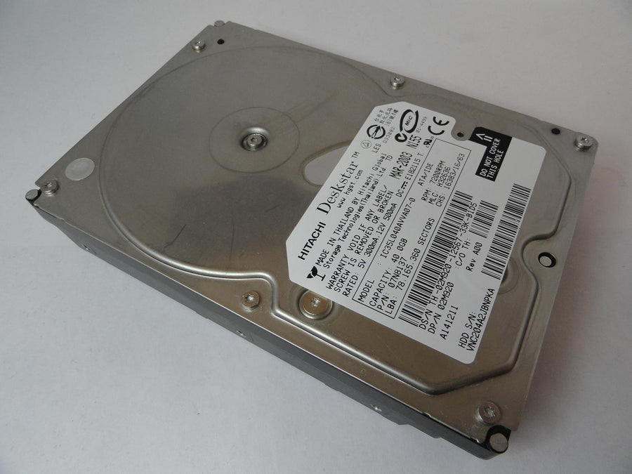 07N8137 - Hitachi Dell 40GB IDE 7200rpm 3.5inDeskstar HDD - Refurbished