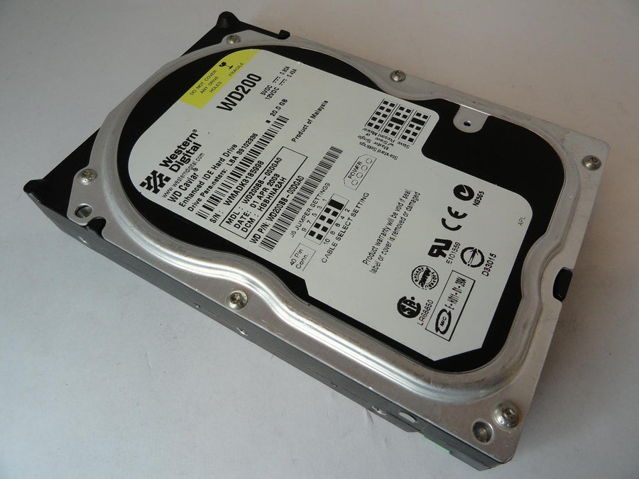 WD200 - Western Digital 20GB IDE 7200rpm 3.5in HDD - USED