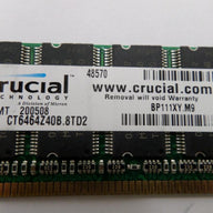 PR23510_MT8VDDT6464AG-40BD1_Micron/Crucial 512MB PC3200 DDR-400MHz 184Pin DIMM - Image3