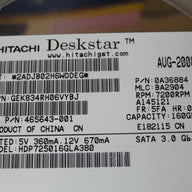 PR24341_0A36884_Hitachi HP 160GB SATA 7200rpm 3.5in HDD - Image3