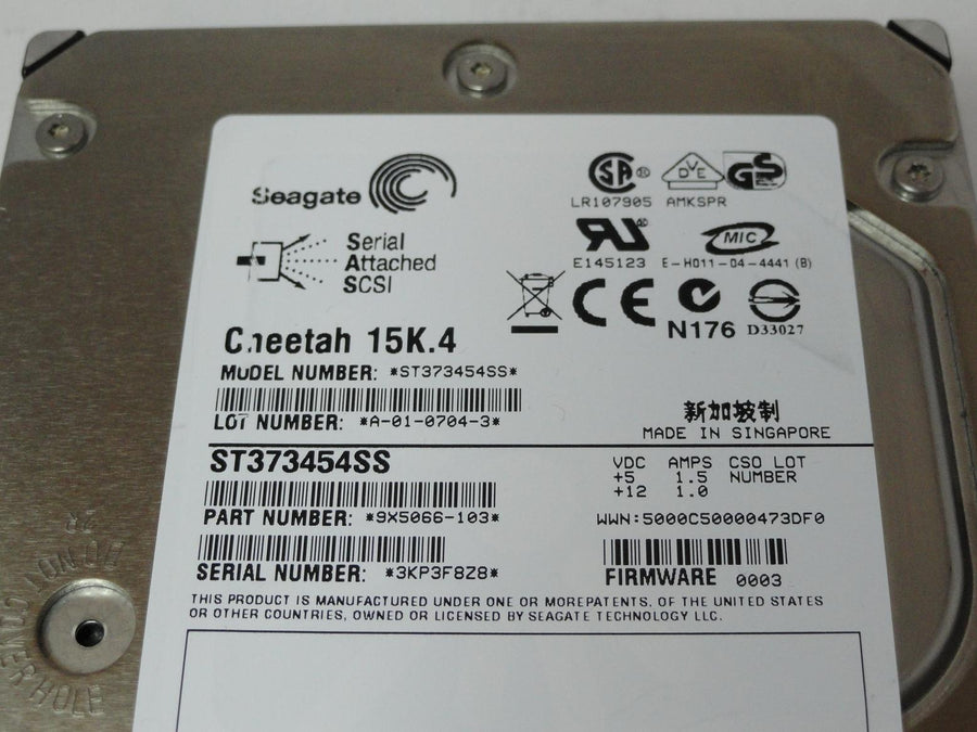 PR23528_9X5066-103_Seagate 73GB SAS 15Krpm 3.5in HDD - Image2