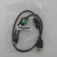 365661-001 - HP Tablet External USB Cable For Multibay DVD Drive - Black - NEW