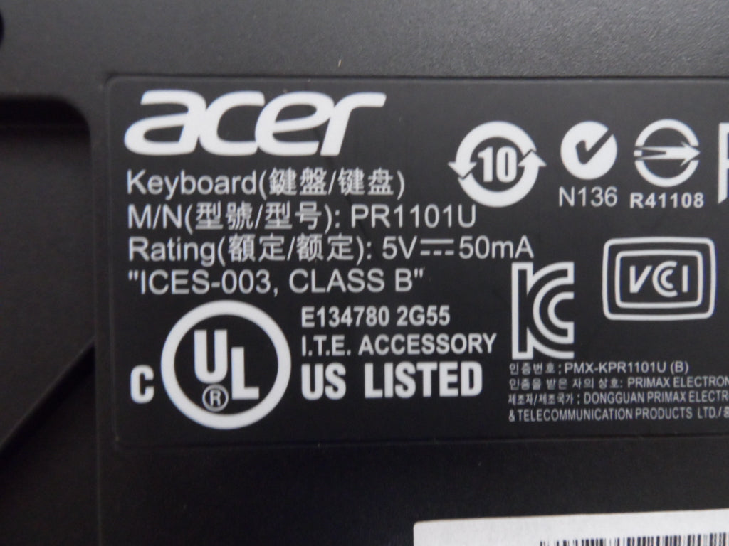 PR23633_KBUSBOP274_Acer Black USB UK Keyboard - Image2