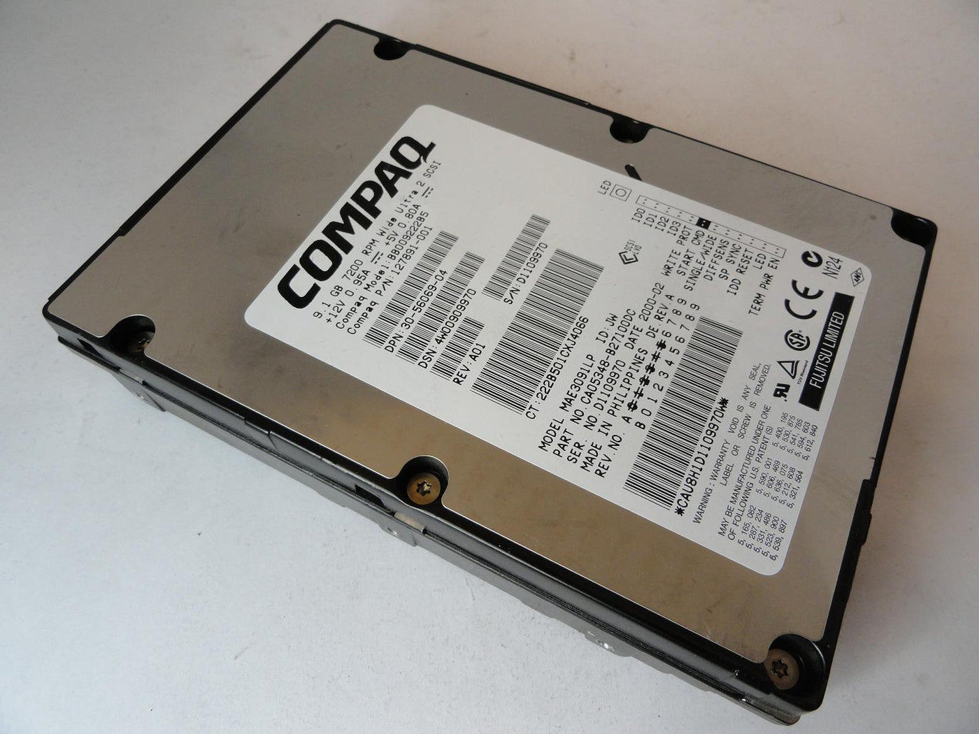 CA05348-B27100DC - Fujitsu Compaq 9.1GB SCSI 68 Pin 7200rpm 3.5in HDD - Refurbished