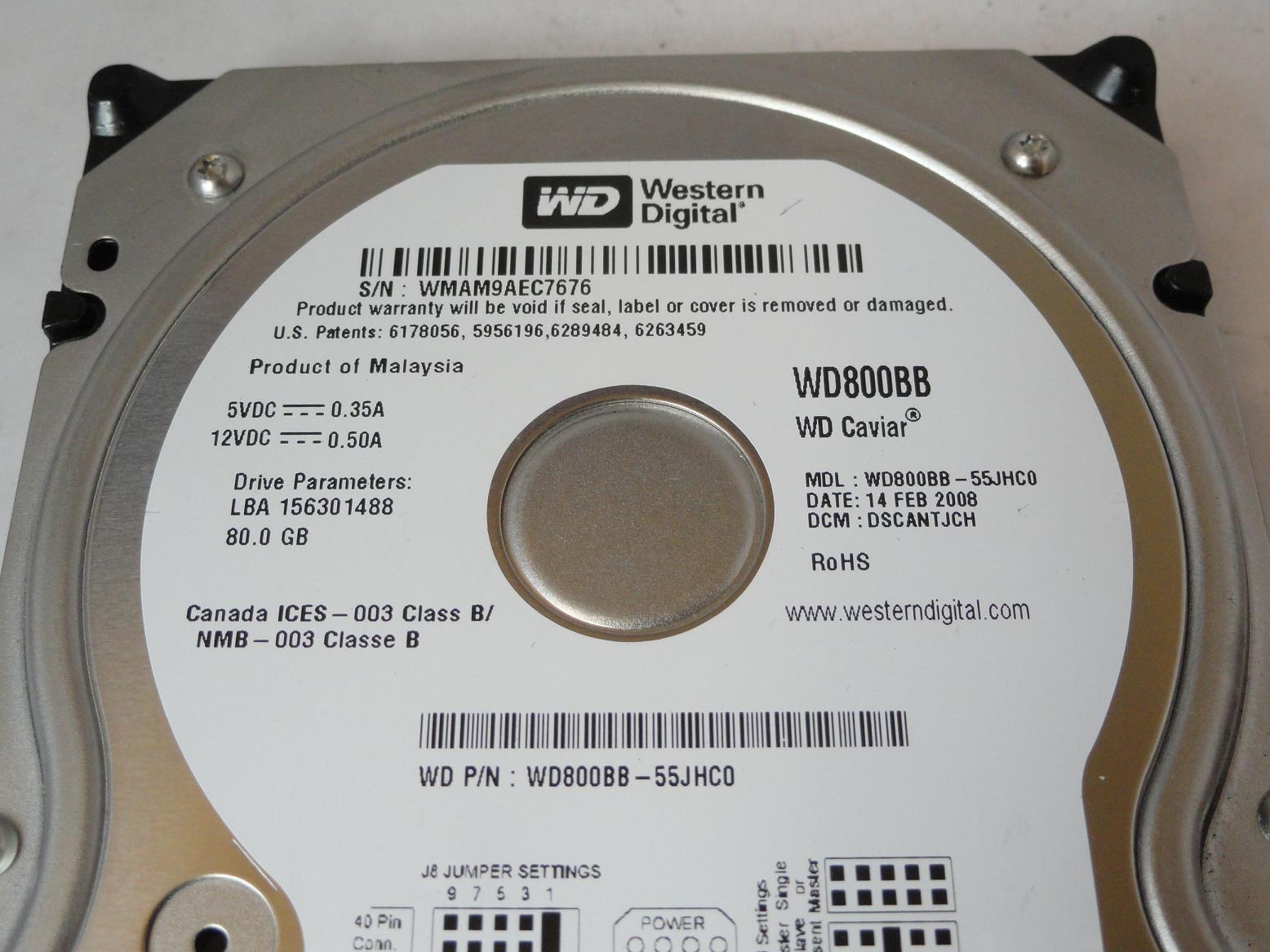 PR24009_WD800BB_Western Digital 80GB IDE 7200rpm 3.5in HDD - Image3