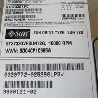 PR23831_9V3004-039_Seagate Sun 73GB Fibre Channel 10Krpm 3.5in HDD - Image3