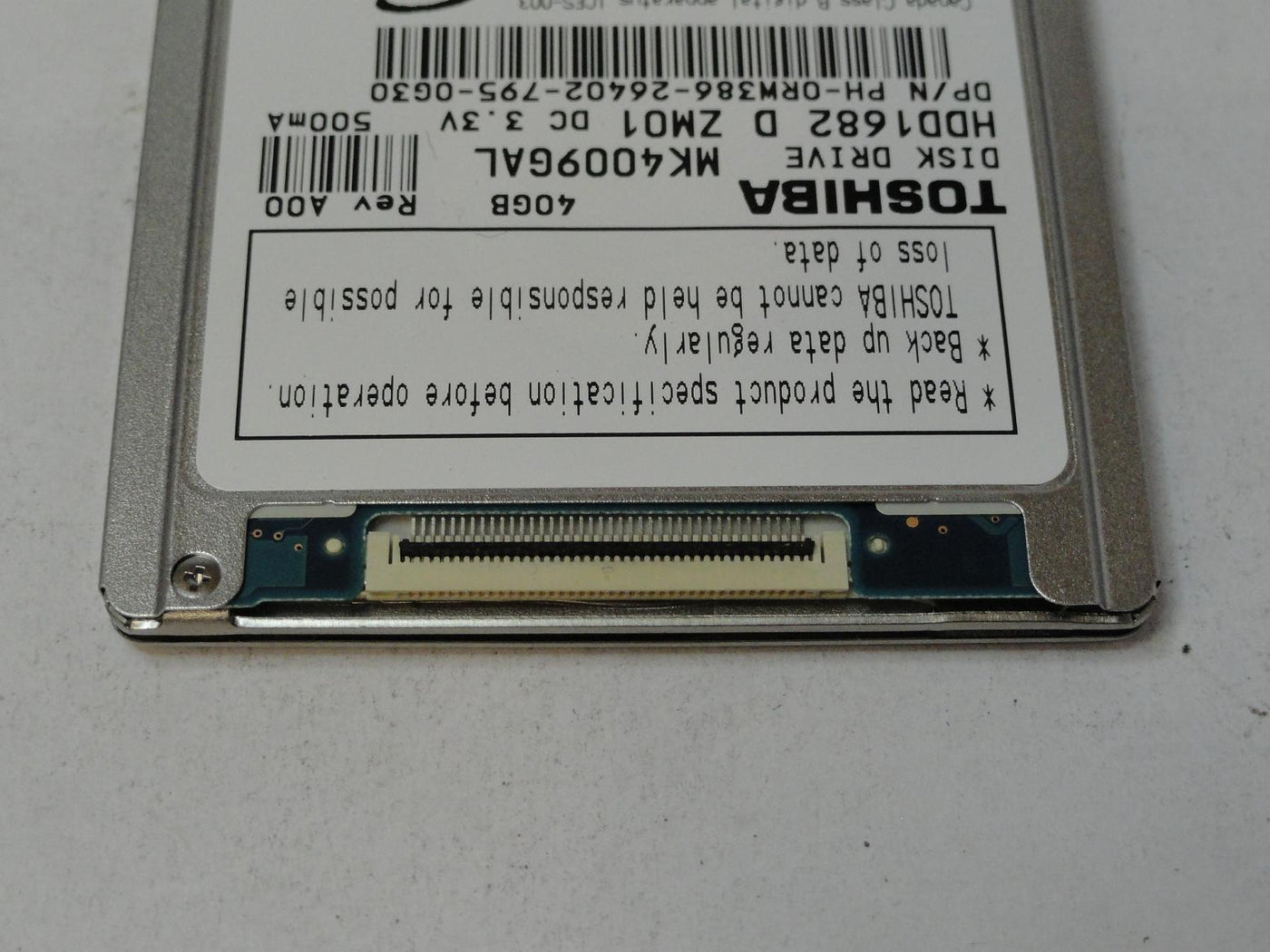 PR23894_HDD1682_Toshiba Dell 40GB ZIF 4200rpm 1.8in HDD - Image2