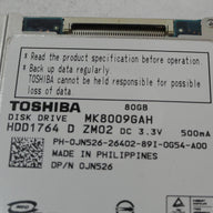 PR23922_HDD1764_Toshiba Dell 80GB ZIF 4200rpm 1.8in HDD - Image3