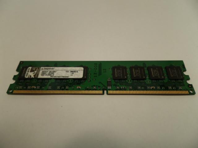 KTD-DM8400_1G - Kingston 1GB 240p PC2-3200 CL3 16c 64x8 DDR2-400 2Rx8 1.8V Unbuffered DIMM - Refurbished