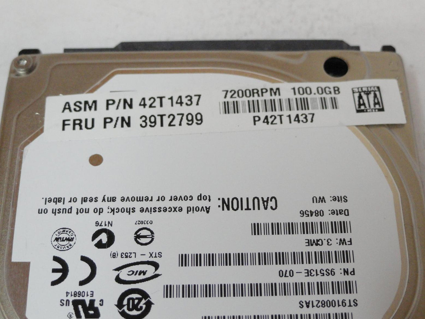 PR23997_9S513E-070_Seagate Lenovo 100GB SATA 7200rpm 2.5in HDD - Image3
