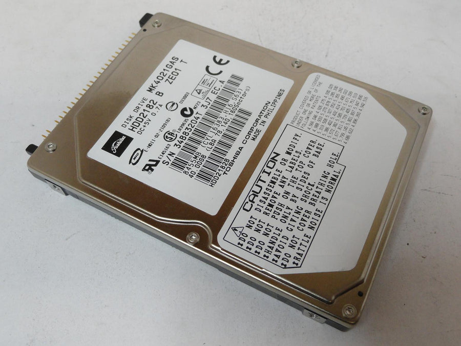 HDD2182 - Toshiba 40GB IDE 4200rpm 2.5in HDD - Refurbished