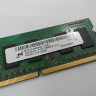 MT8KTF25664HZ-1G4K1 - Micron 2GB 2GB 204p PC3-10600 CL9 8c 256x8 DDR3-1333 1Rx8 1.35V SODIMM - Refurbished