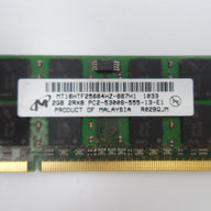 PR24017_MT16HTF25664HZ-667H1_Micron MT16HTF25664HZ-667H1 DDR2 2Gb SODIMM - Image2