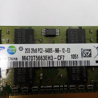 PR24029_M470T5663EH3-CF7_Samsung 2GB PC2-6400 DDR2-800MHz SoDimm - Image2