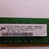 PR24046_MT8HTF12864AZ-667H1_Micron 1GB PC2 5300 DDR2 667MHz 240 Pin DIMM - Image2