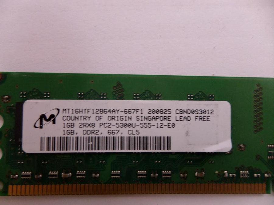 PR24046_MT8HTF12864AZ-667H1_Micron 1GB PC2 5300 DDR2 667MHz 240 Pin DIMM - Image2