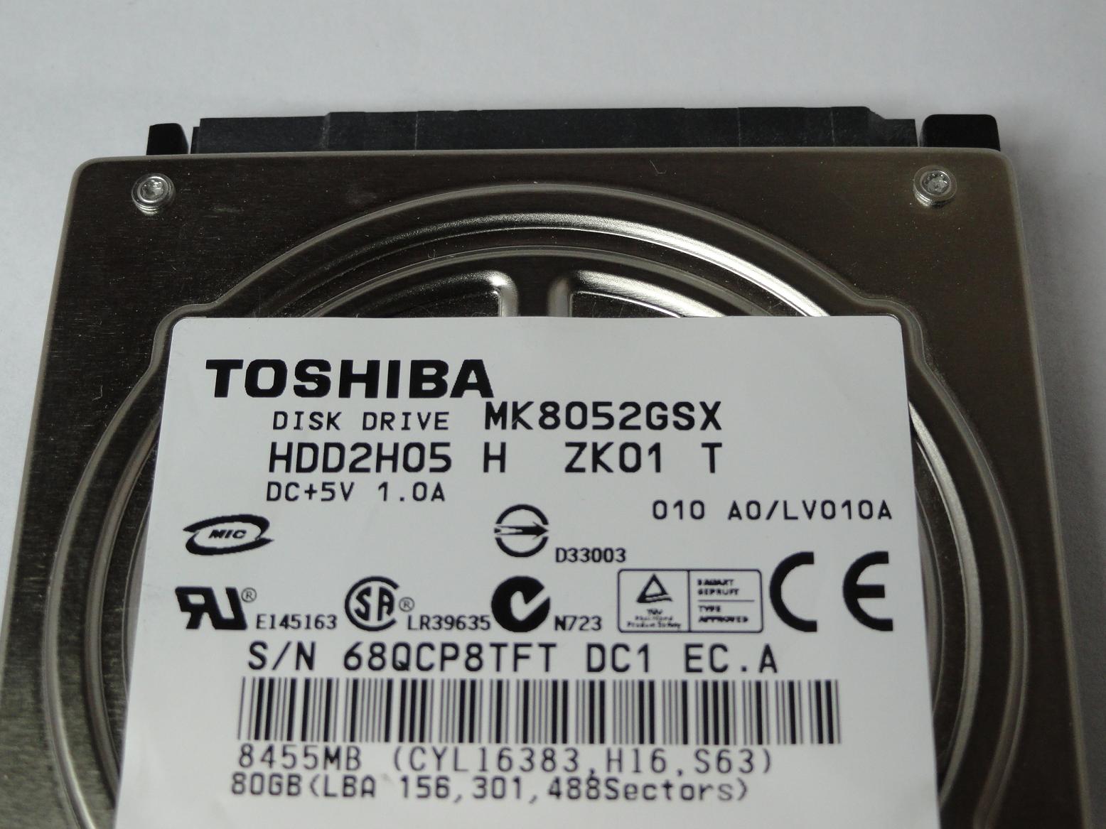 PR24084_HDD2H05_Toshiba 80GB SATA 5400rpm 2.5in HDD - Image3
