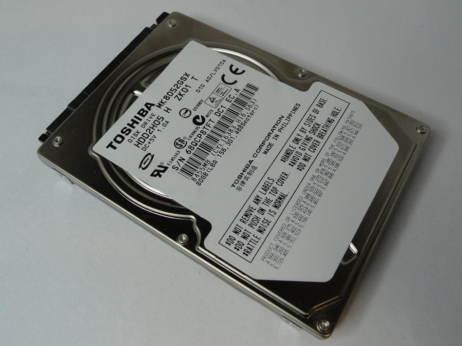 HDD2H05 - Toshiba 80GB SATA 5400rpm 2.5in HDD - Refurbished
