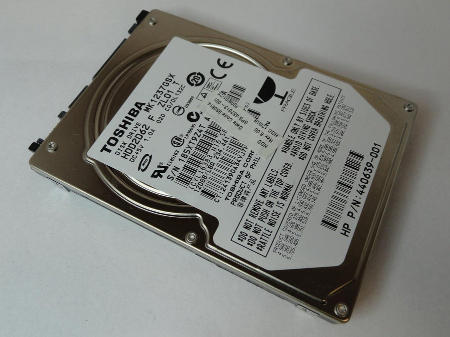 HDD2D62 - Toshiba HP 120GB SATA 5400rpm 2.5in HDD - Refurbished