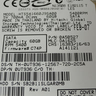 PR24098_0A50527_Hitachi Dell 60GB SATA 5400rpm 2.5in HDD - Image3