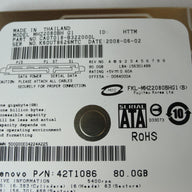 PR24102_CA07018-B322000L_Fujitsu Lenovo 80GB SATA 5400rpm 2.5in HDD - Image4