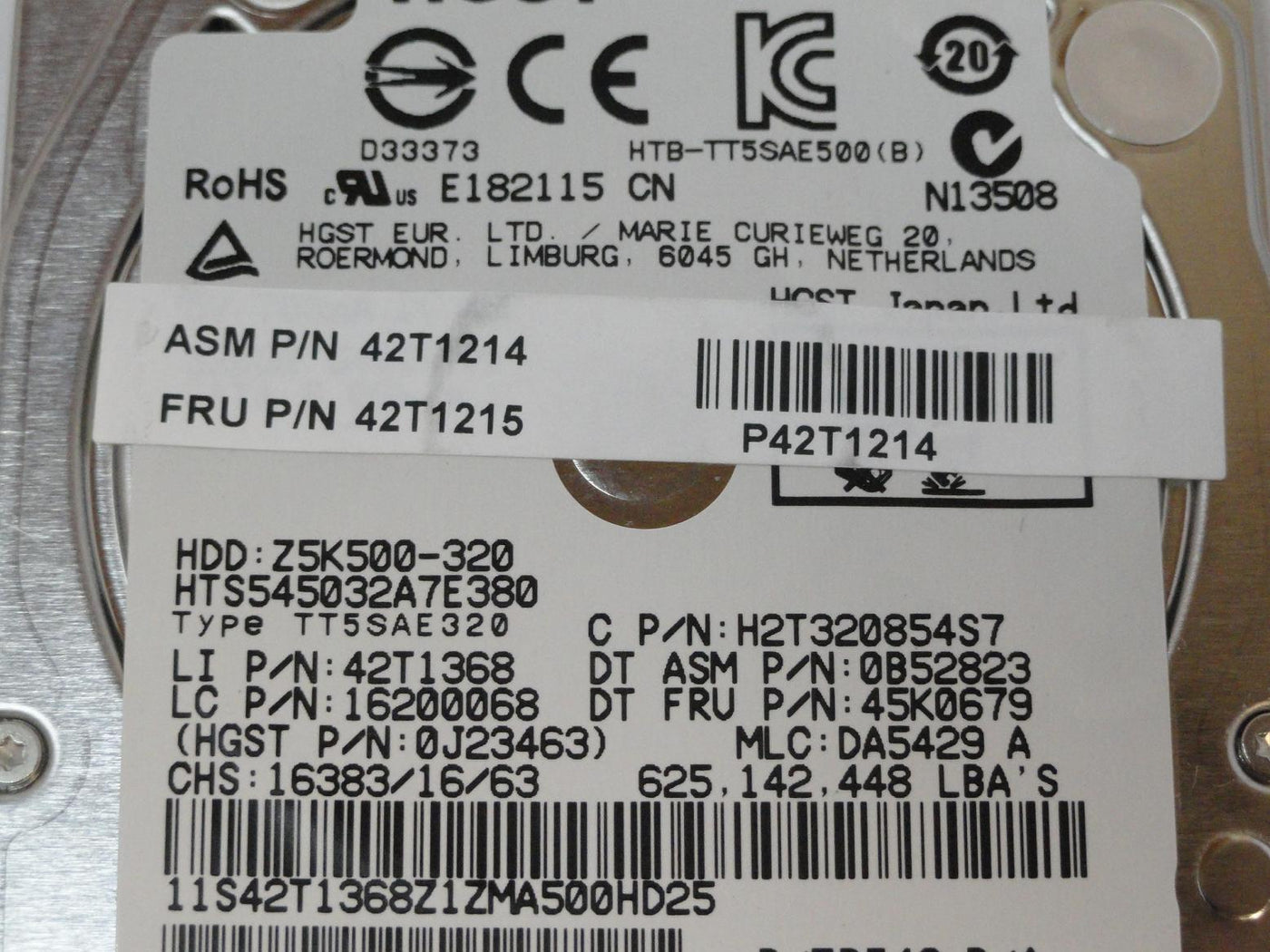 PR24403_0J23463_Hitachi Lenovo 320GB SATA 5400rpm 2.5in HDD - Image3