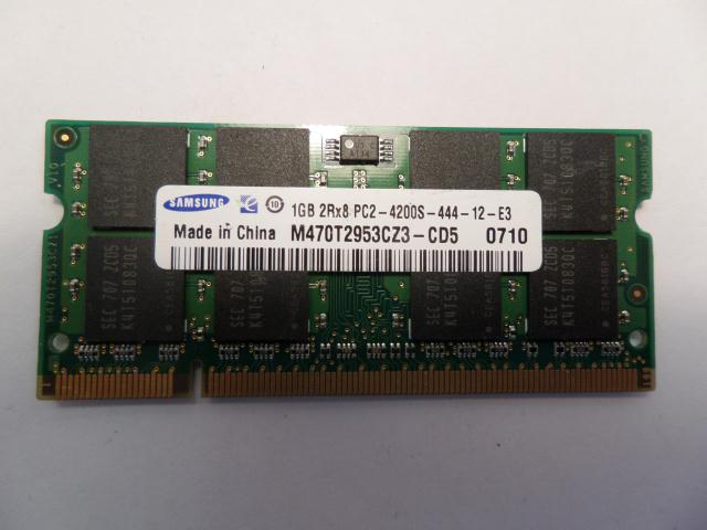 M470T2953CZ3-CD5 - Samsung 1GB PC2-4200 CL4 16c 64x8 SODIMM - Refurbished