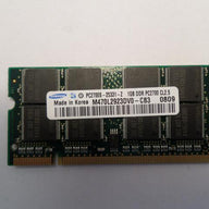 M470L2923DV0-CB3 - Samsung 1GB 200p PC2700 CL2.5 16c 64x8 DDR SODIMM - Refurbished