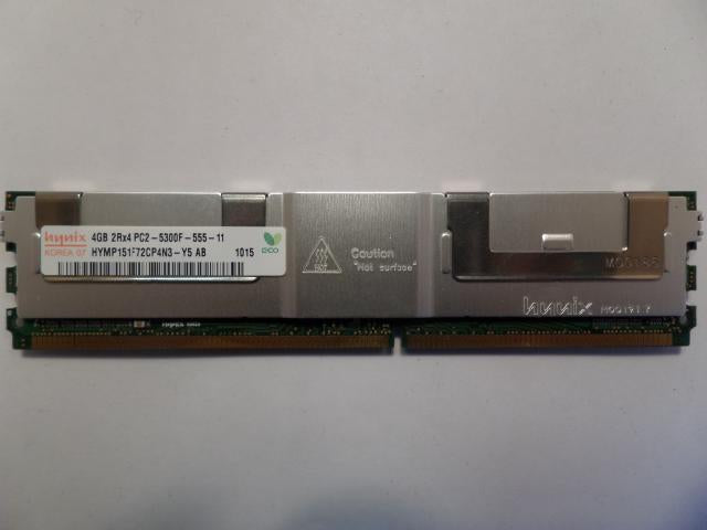 HYMP151F72CP4N3-Y5 AB - Hynix 4GB 240p PC2-5300 CL5 36c 256x4 DDR2-667 2Rx4 1.8V ECC Fully Buffered DIMM - Refurbished
