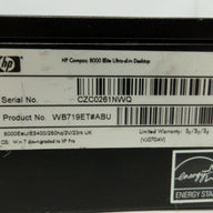 PR24262_WB719ET#ABU_HP Compaq 8000 Elite 2.7Ghz 4Gb RAM No HDD USDT - Image5
