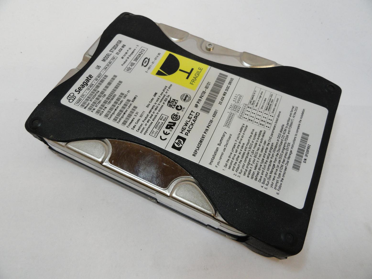 9T7001-730 - Seagate HP 20GB IDE 5400rpm 3.5in HDD - Refurbished