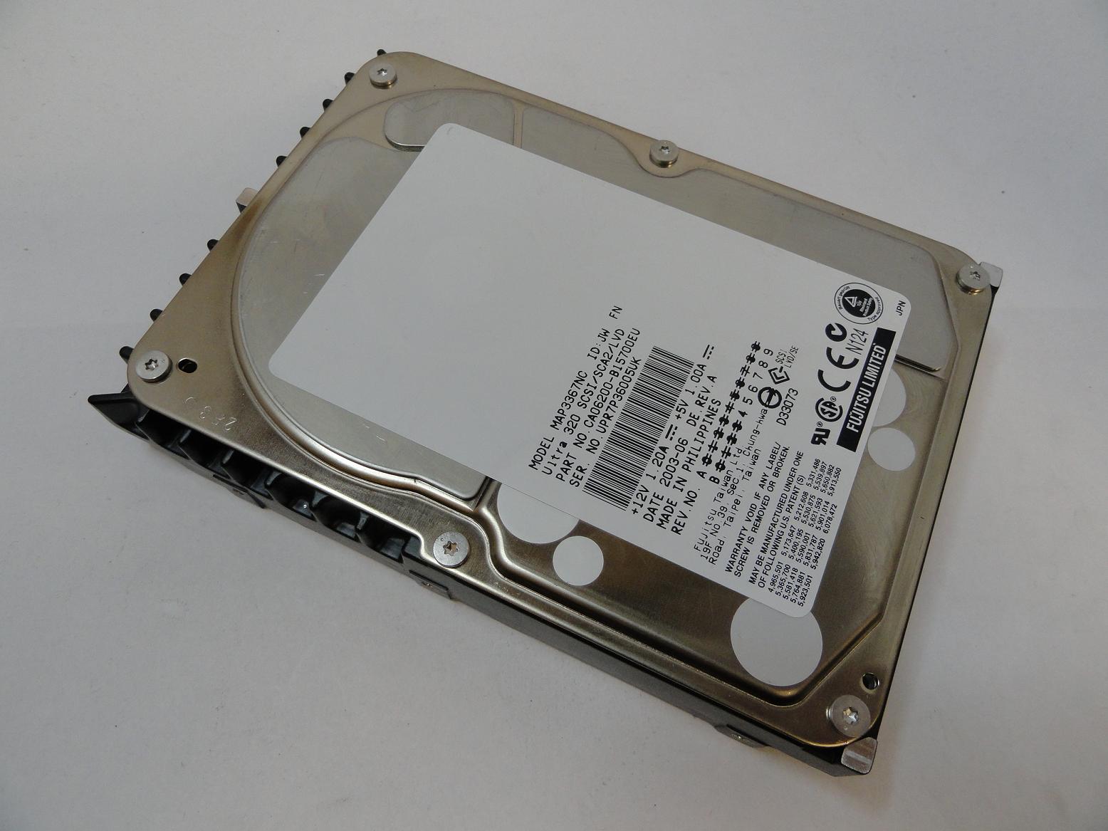 CA06200-B15700EU - Fujitsu 36GB SCSI 80 Pin 10Krpm 3.5in HDD - Refurbished