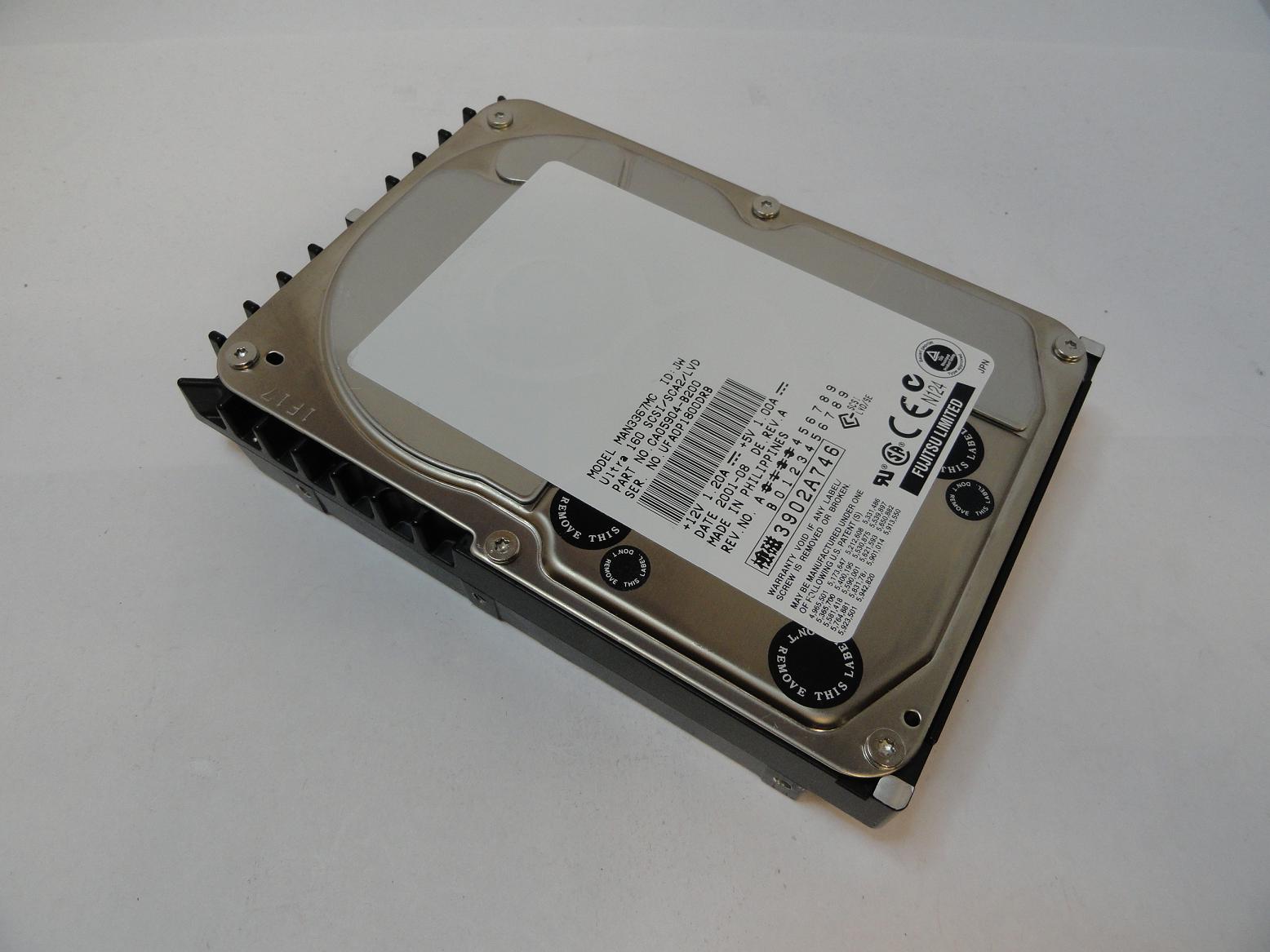 CA05904-B200 - Fujitsu 36GB SCSI 80 Pin 10Krpm 3.5in HDD - Refurbished