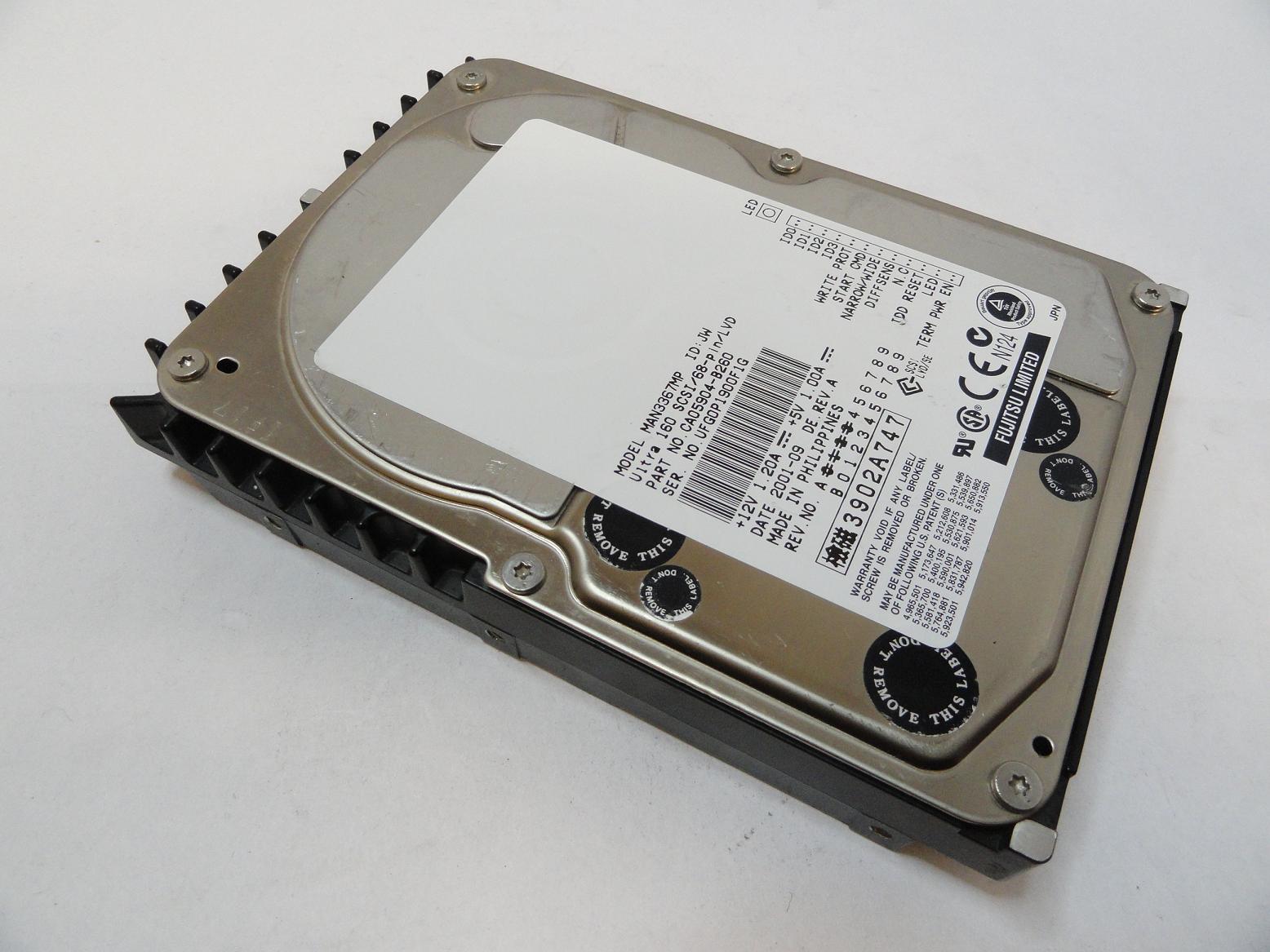 CA05904-B260 - Fujitsu 36GB SCSI 68 Pin 10Krpm 3.5in HDD - USED