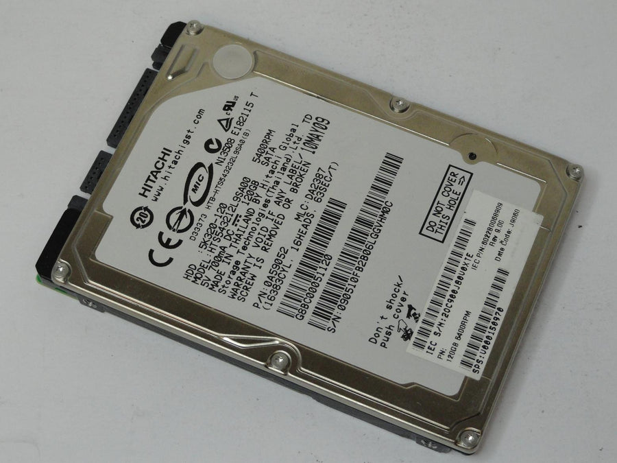 0A59052 - Hitachi IEC 120GB SATA 5400rpm 2.5in HDD - Refurbished