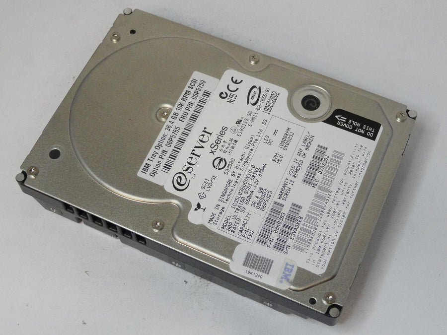 08K0383 - IBM 36.4GB SCSI 80 Pin 10Krpm 3.5in HDD - Refurbished