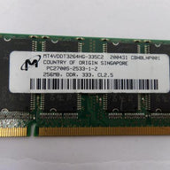 PR25297_MT4VDDT3264HG-335C2_Micron 256MB PC2700 DDR 333MHz non-ECC SoDimm - Image2