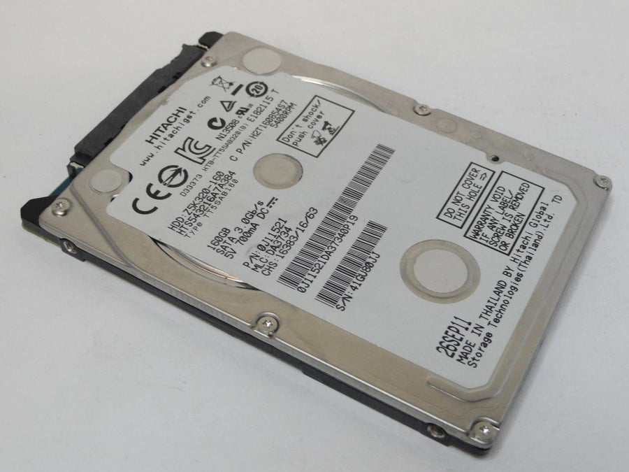 0J11521 - Hitachi 160GB SATA 5400rpm 2.5in HDD - USED
