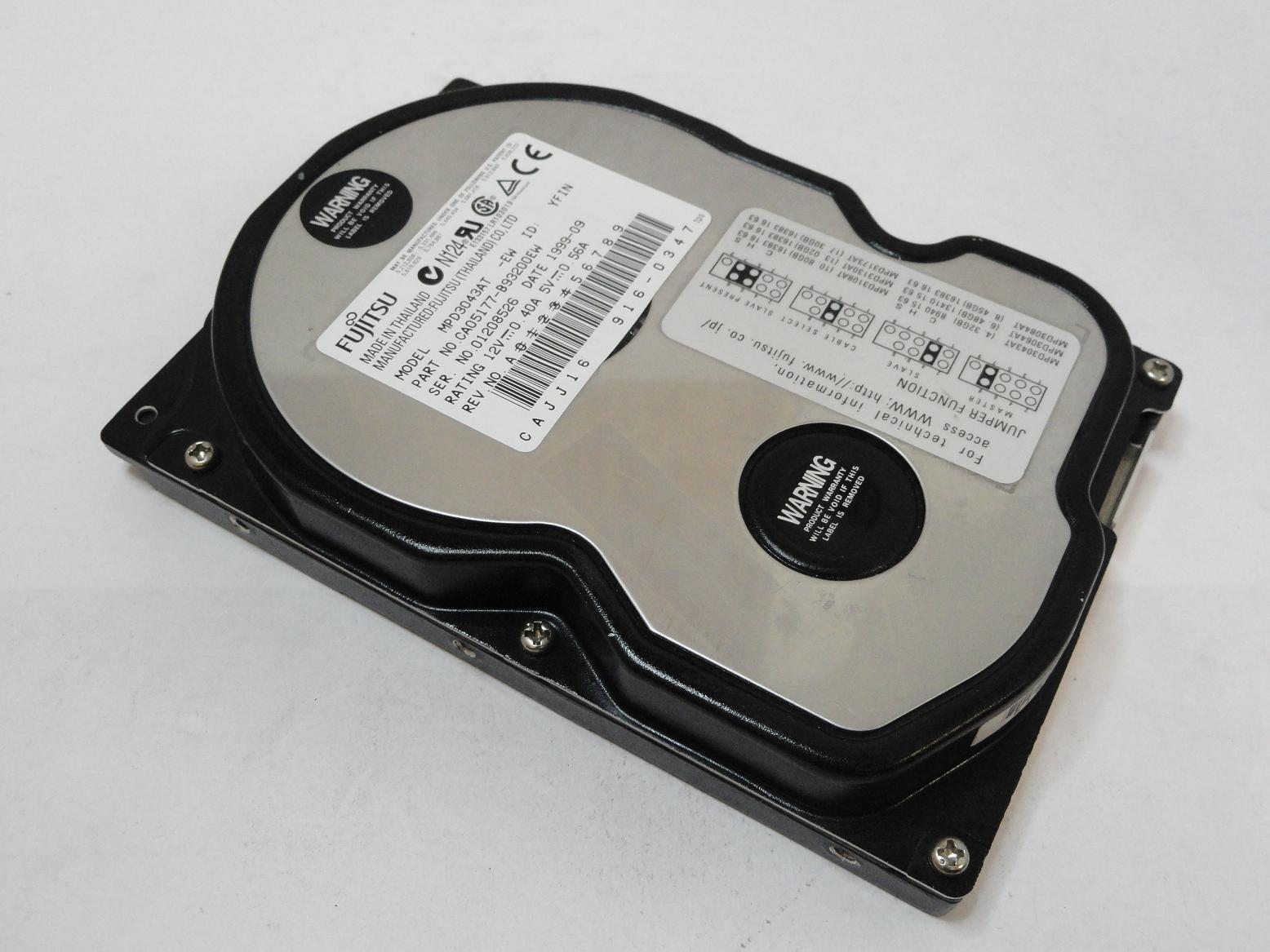 CA05177-B93200EW - Fujitsu 4.3GB IDE 5400rpm 3.5in HDD - USED