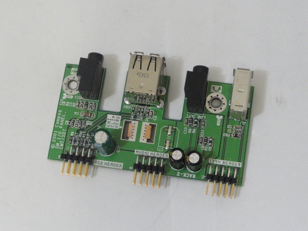 293459-001 - Compaq USB iEEE1394 Board Assy CMT/SDT SM I/O Panel 293459-001 - Refurbished