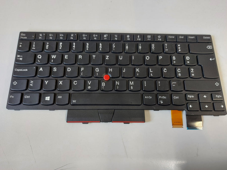 Genuine Lenovo ThinkPad T470 A475 Slovenian Black Backlit Keyboard ( 01AX594 SN20L72915 SN5360BL ) USED