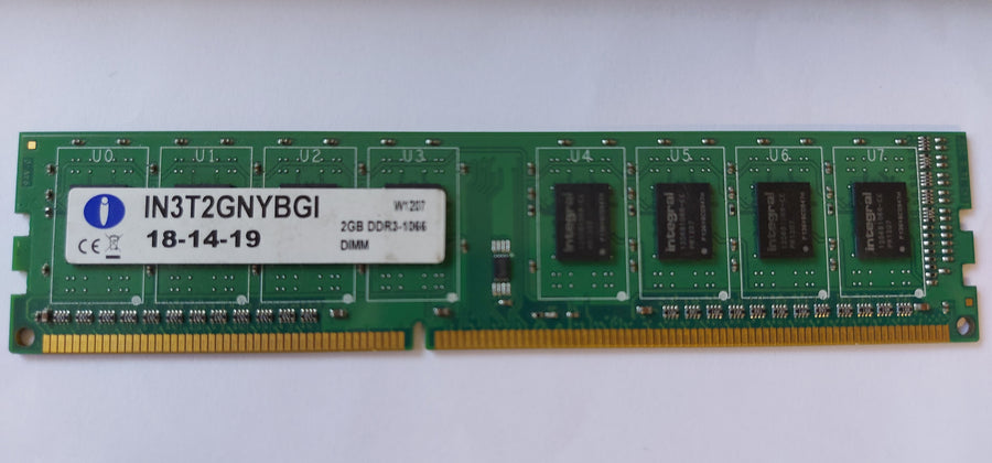 Integral 2GB PC3-10600 DDR3 non-ECC Unbuffered CL9 240-Pin DIMM Memory Module ( IN3T2GNYBGI ) REF