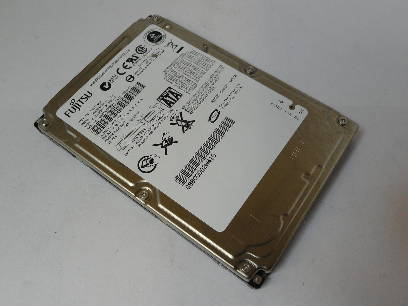 PR21171_CA06672-B270000T_Fujitsu 40Gb SATA 5400rpm 2.5in HDD - Image3