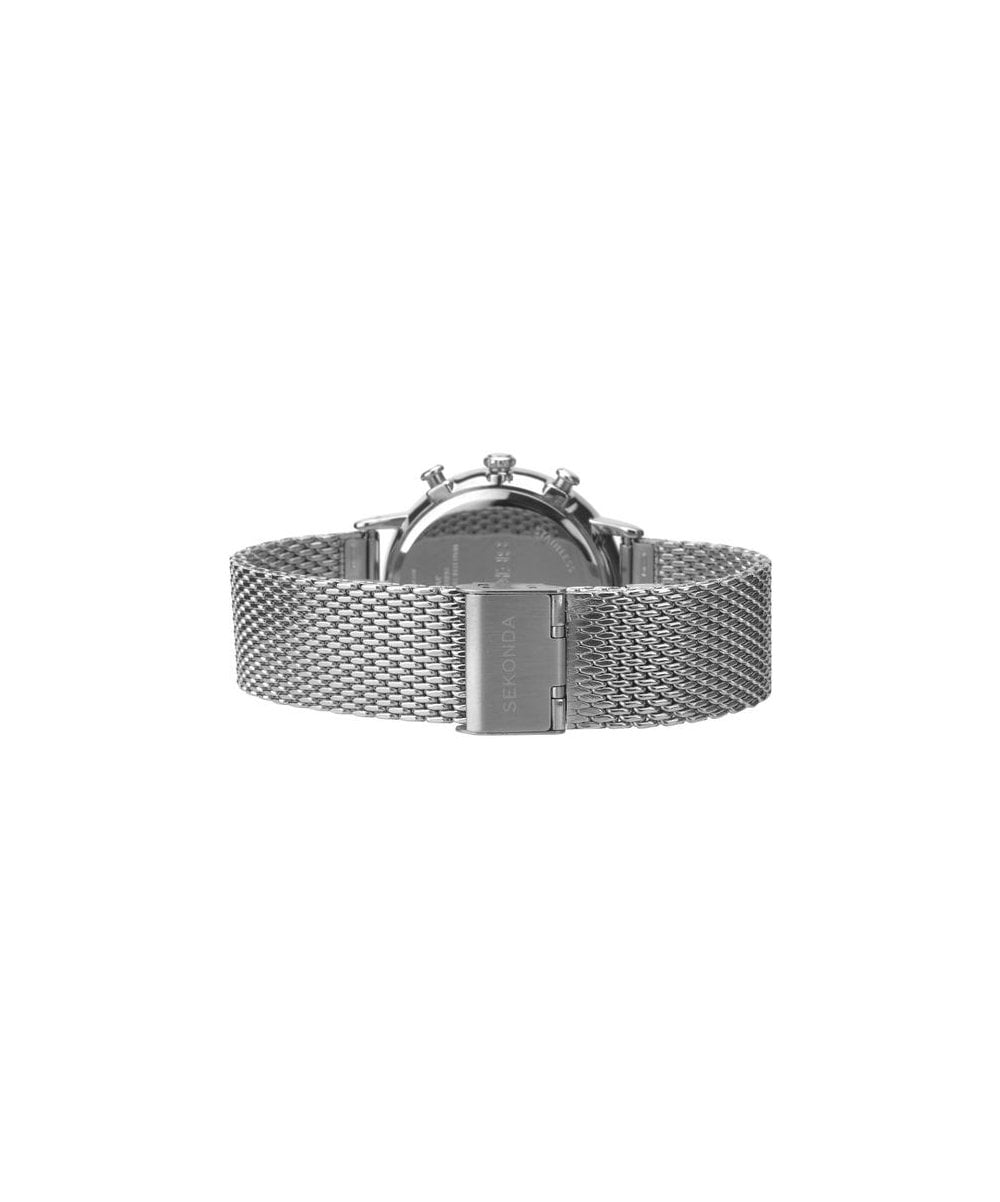 Sekonda Chronograph Black Dial Mesh Strap Gents Watch 1195