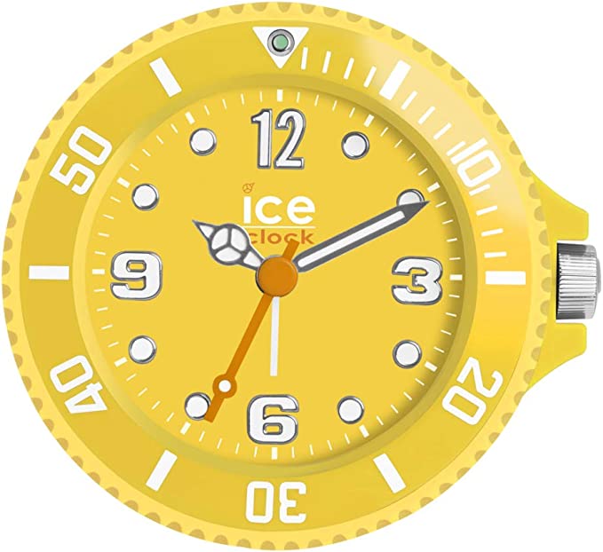 Ice-Clock 90 mm Travel Alarm Clock, Yellow ( ITAF.YW ) 