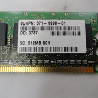 MT9HTF6472AY - Sun / Micron 512MB 1RX8 PC2-5300E-555-12-F0 Memory     512MB DDR2 667 CLS ECC - Refurbished